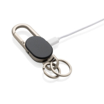 Rechargeable keyring tracker, Find My compatible black colour