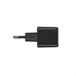 Dual charger in recycled plastic with EU plug, 20 W black colour