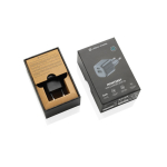 Dual charger in recycled plastic with EU plug, 20 W black colour