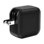 Ultra-fast travel charger for multiple countries with 3 outputs, 70 W black colour
