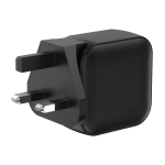 Ultra-fast travel charger for multiple countries with 3 outputs, 70 W black colour