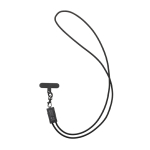 Eco-friendly phone lanyard cable with 3 charging ports grey colour