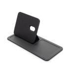 Recycled polyester tray with 3-in-1 wireless charger black colour