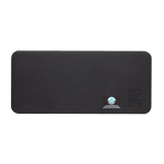 Recycled polyester tray with 3-in-1 wireless charger black colour