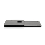 Recycled polyester tray with 3-in-1 wireless charger black colour