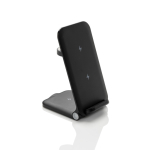 3-in-1 wireless charger in recyclable aluminium, 15 W black colour