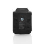 3-in-1 wireless charger in recyclable aluminium, 15 W black colour