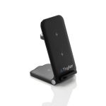 3-in-1 wireless charger in recyclable aluminium, 15 W black colour