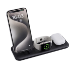 3-in-1 magnetic charger with 15 W wireless charging black colour