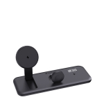 3-in-1 magnetic charger with 15 W wireless charging black colour