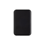 Magnetic wireless power bank in recycled plastic, 5,000 mAh black colour