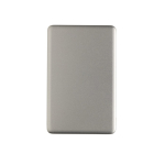 Magnetic wireless charging power bank with indicator, 5,000 mAh silver colour