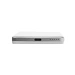 Magnetic wireless charging power bank with indicator, 5,000 mAh silver colour