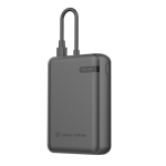 Dual-output power bank with 20 W fast charging black colour