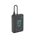 Dual-output power bank with 20 W fast charging black colour
