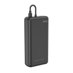 Eco power bank for 2 devices with charge indicator, 20 W black colour