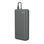 Eco power bank for 2 devices with charge indicator, 20 W black colour