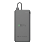 Eco power bank for 2 devices with charge indicator, 20 W black colour