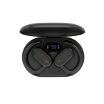 Wireless headphones with microphone for calls, BT 5.3 black colour