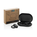 Wireless headphones with microphone for calls, BT 5.3 black colour