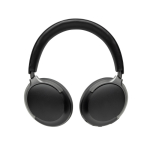Over-ear headphones with supra-aural design and noise cancellation black colour
