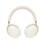 Over-ear headphones with supra-aural design and noise cancellation white colour