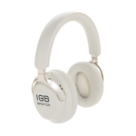 Over-ear headphones with supra-aural design and noise cancellation white colour