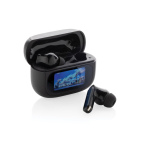 Wireless headphones with touch screen and call function black colour