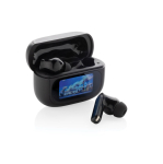 Wireless headphones with touch screen and call function black colour