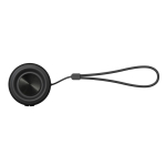 Speaker with recycled materials and built-in microphone black colour