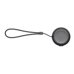 Speaker with recycled materials and built-in microphone black colour