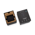 Speaker with recycled materials and built-in microphone black colour