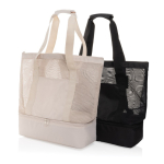 Elegant 2-in-1 RPET cooler bag with PEVA lining, 20 L black colour