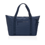 XL RPET cooler bag with dual handles and shoulder strap, 30 L navy-blue colour