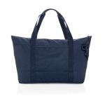 XL RPET cooler bag with dual handles and shoulder strap, 30 L navy-blue colour