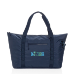 XL RPET cooler bag with dual handles and shoulder strap, 30 L navy-blue colour