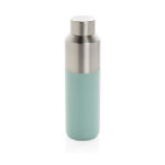 Recycled steel thermal bottle with leakproof cap, 600 ml green colour