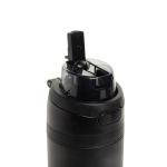 Double-wall recycled stainless steel bottle, 720 ml black colour
