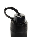 Double-wall recycled stainless steel bottle, 720 ml black colour