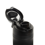 Double-wall recycled stainless steel bottle, 720 ml black colour