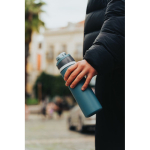 Double-wall recycled stainless steel bottle, 720 ml black colour