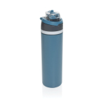 Double-wall recycled stainless steel bottle, 720 ml blue colour