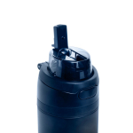 Double-wall recycled stainless steel bottle, 720 ml navy-blue colour sixth view