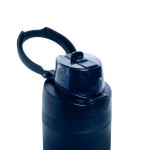 Double-wall recycled stainless steel bottle, 720 ml navy-blue colour seventh view