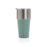 Recycled stainless steel thermal tumbler, anti-drip, 500 ml green colour
