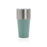 Recycled stainless steel thermal tumbler, anti-drip, 500 ml green colour