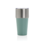 Recycled stainless steel thermal tumbler, anti-drip, 500 ml green colour