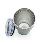 Recycled stainless steel thermal tumbler, anti-drip, 500 ml green colour