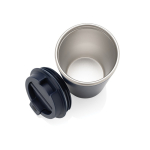 Eco-friendly double-wall thermal mug with anti-drip lid, 350 ml blue colour seventh view