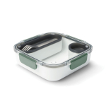 Lunchbox with interior containers and fork, 1 L